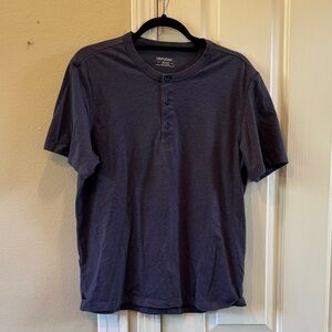 UNTUCKit Men's Dark Blue Short Sleeve Henley